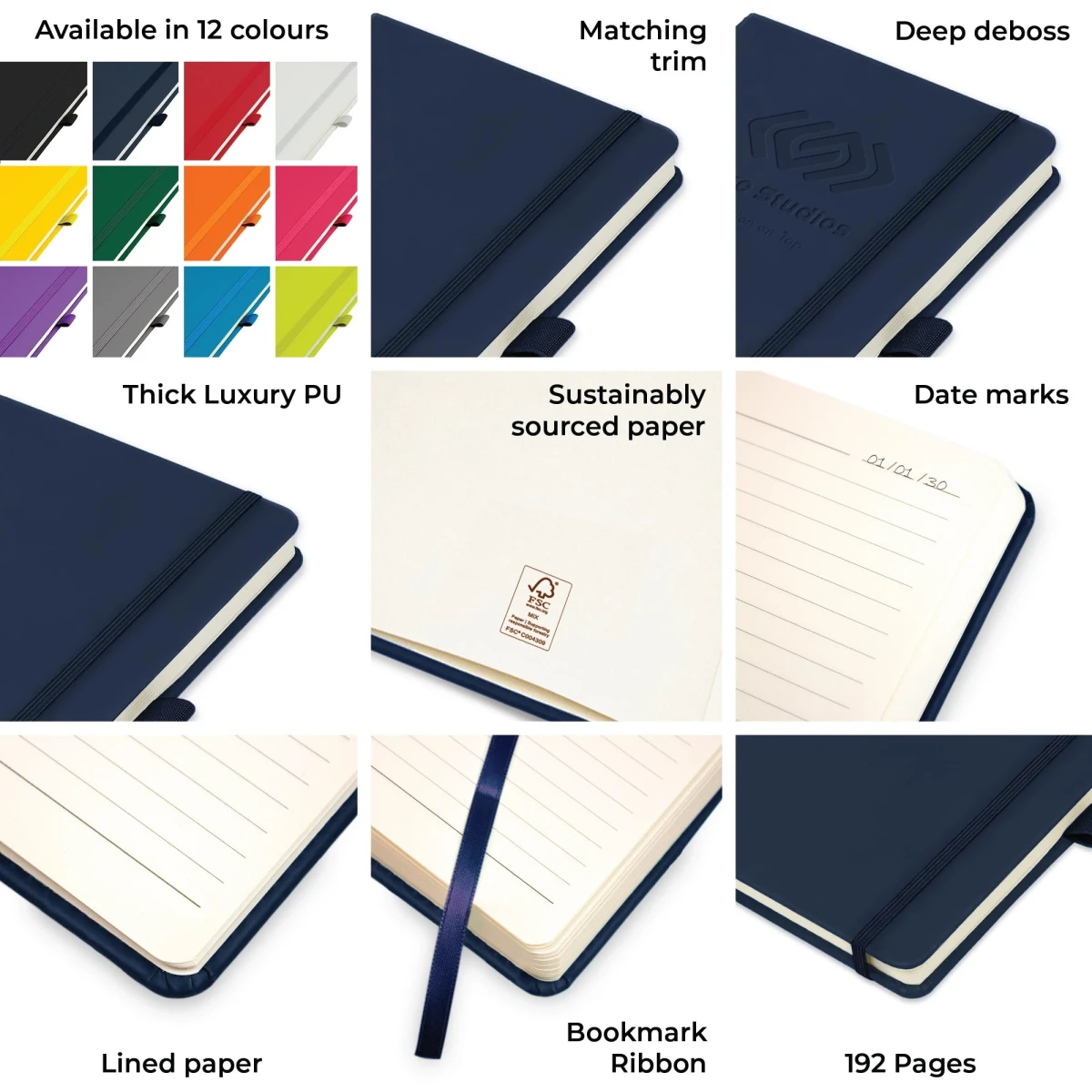 Dimes A5 notebook features